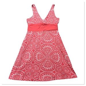 Patagonia Organic Cotton Coral Dress Empire Waist